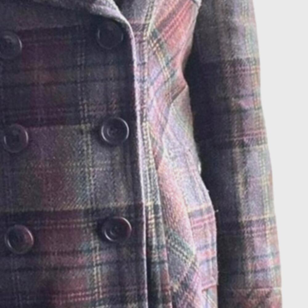 Victoria's Secret Moda International Plaid Peacoat, Women's Size M